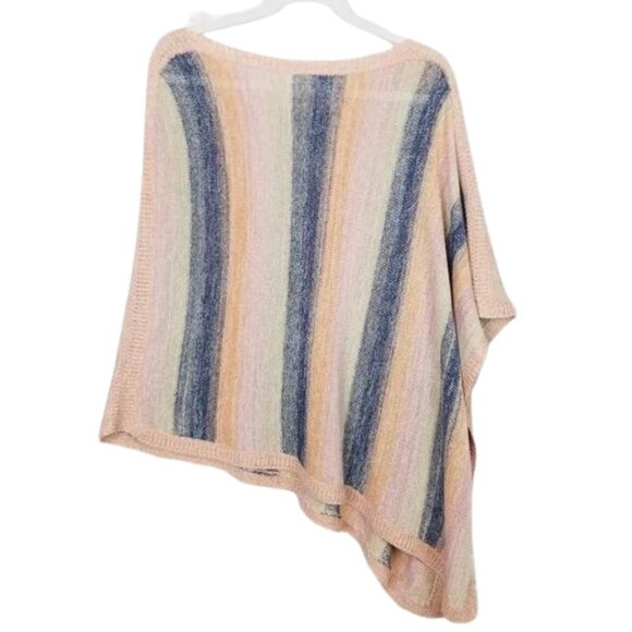 Anthropologie Blush Striped Poncho - Picture 3 of 6
